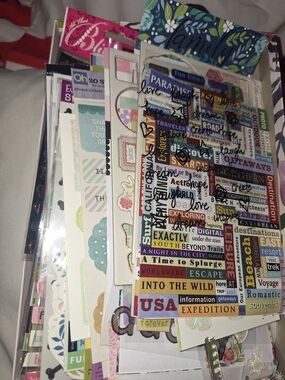 Assorted Scrapbooking Stickers